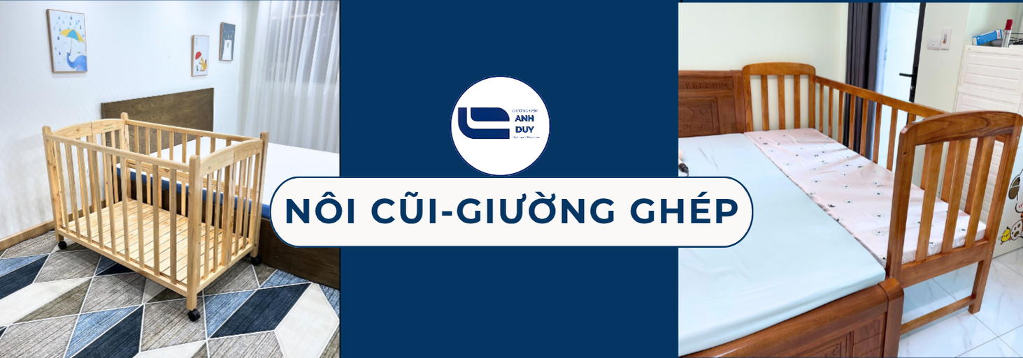 NÔI CŨI + GIƯỜNG GHÉP CHO BÉ GOLDCAT