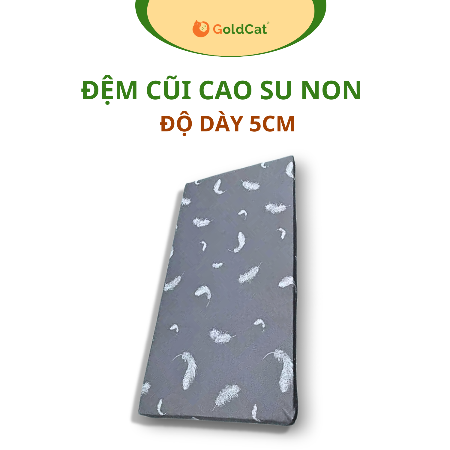 Đệm Cũi Cao Su Non Cho Bé Sơ Sinh GoldCat