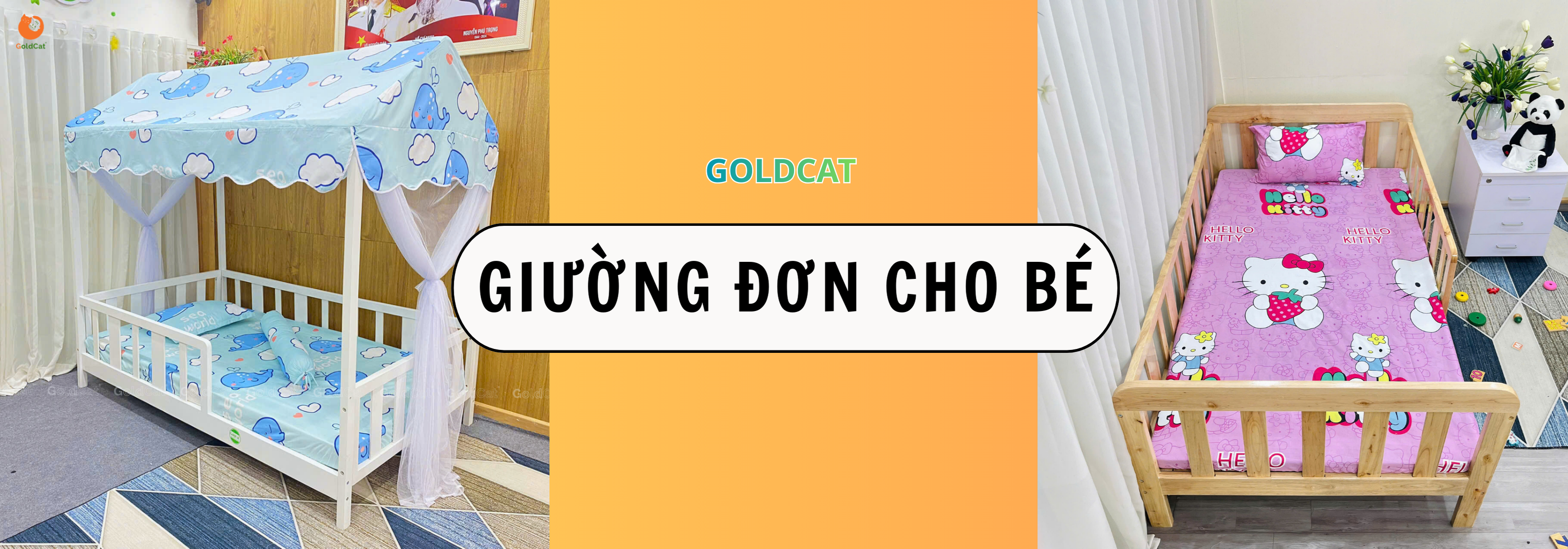 GIƯỜNG ĐƠN CHO BÉ GOLDCAT