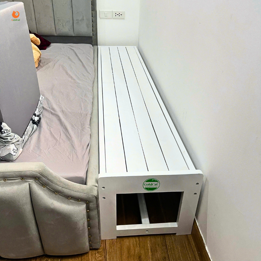 Giường Ghép Không Thành GoldCat - Giường Lọt Khe Màu Trắng