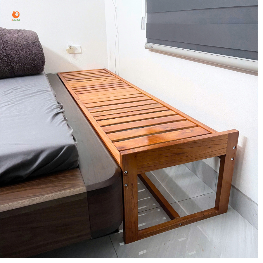 Giường Ghép Không Thành GoldCat - Giường Lọt Khe Màu Mộc