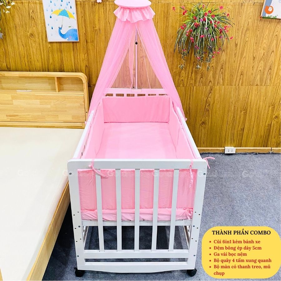 Nôi Cũi Cho Bé 6in1 Đại GoldCat