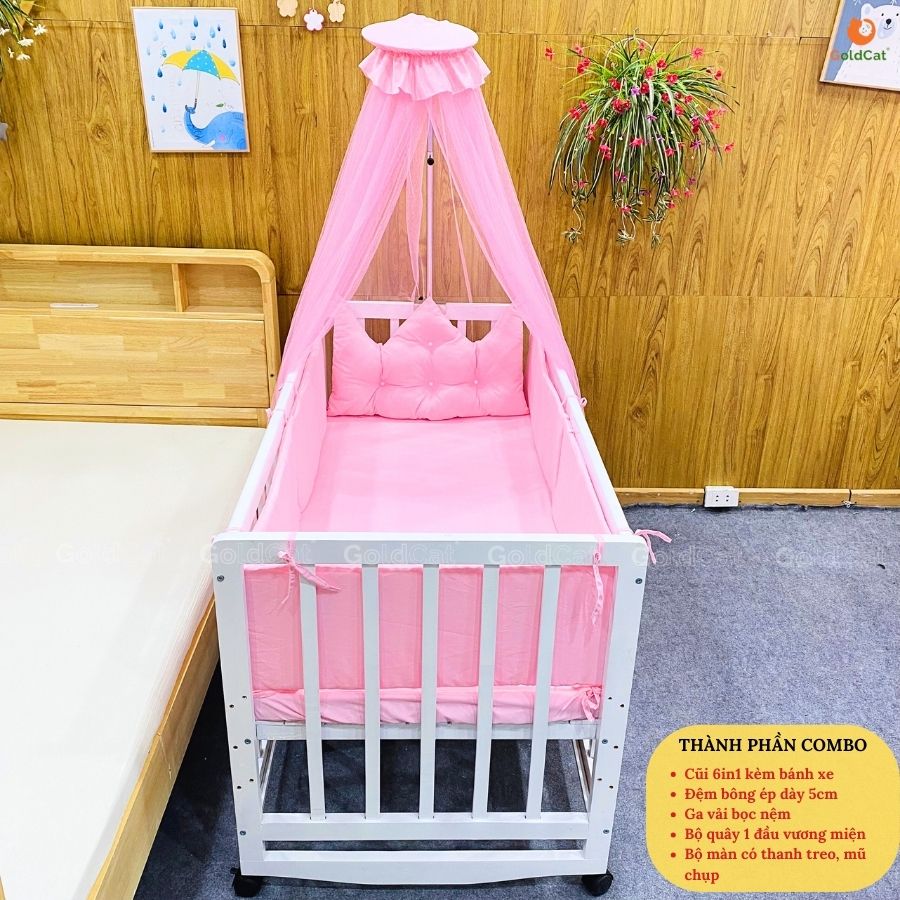 Nôi Cũi Cho Bé 6in1 Đại GoldCat