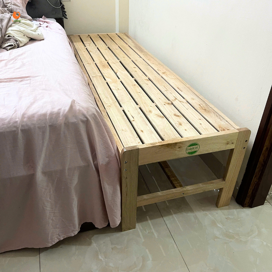 Giường Ghép Không Thành GoldCat - Giường Lọt Khe Màu Gỗ Tự Nhiên