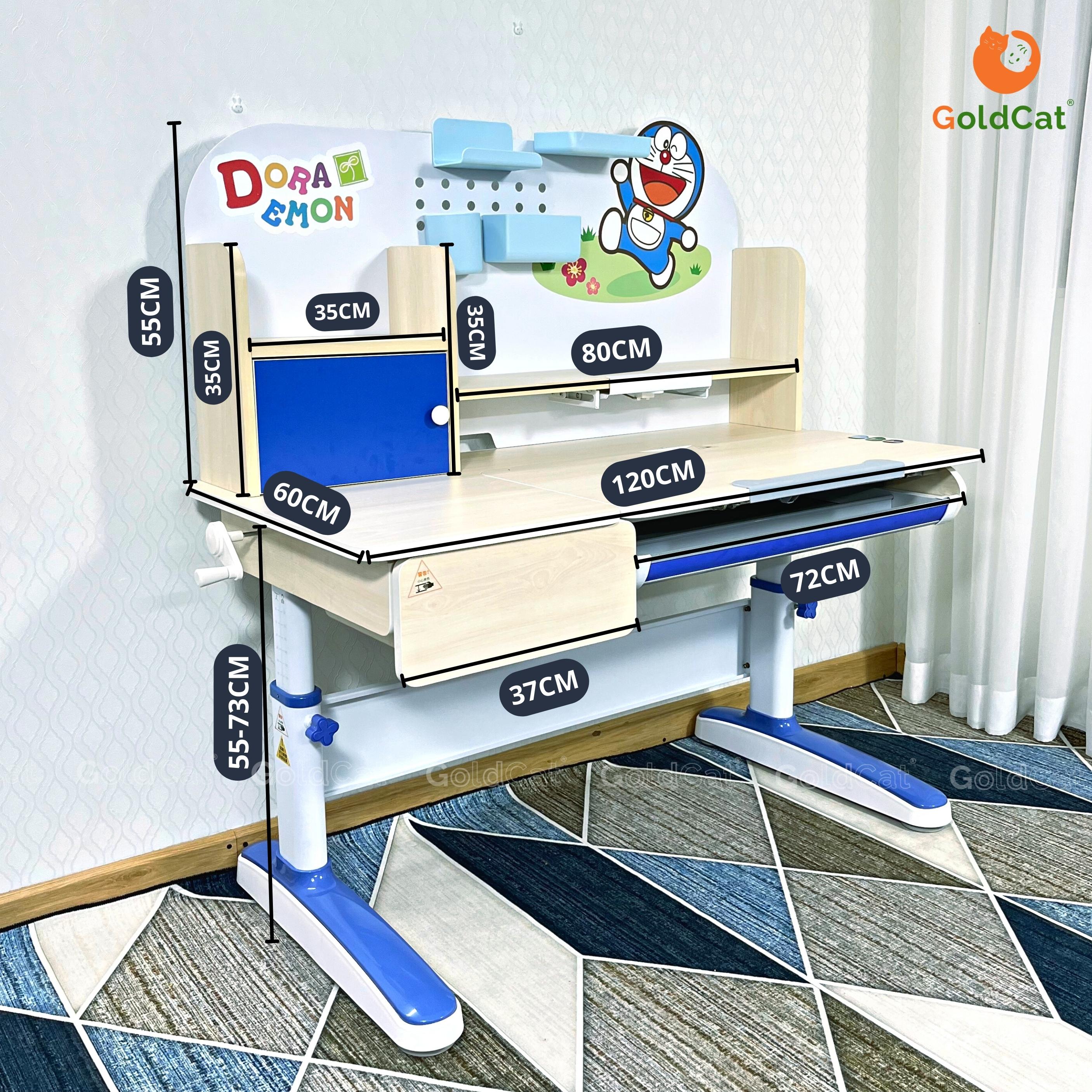 Kích thước chi tiết bàn học chống gù chống cận A120