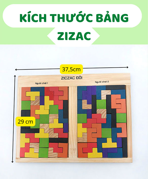Đồ chơi gỗ trẻ em ZicZac đôi