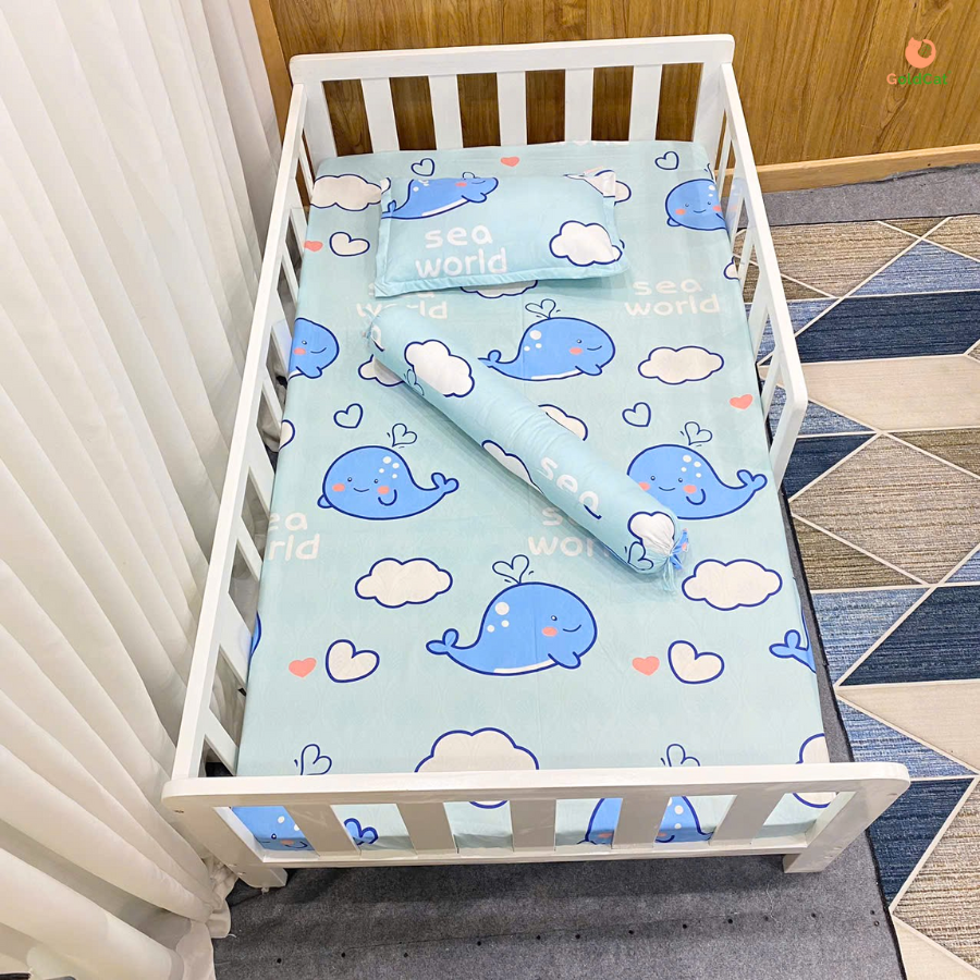 Giường Cho Bé GoldKids Kích Thước 100x170cm, Gỗ Quế Tư Nhiên - An toàn