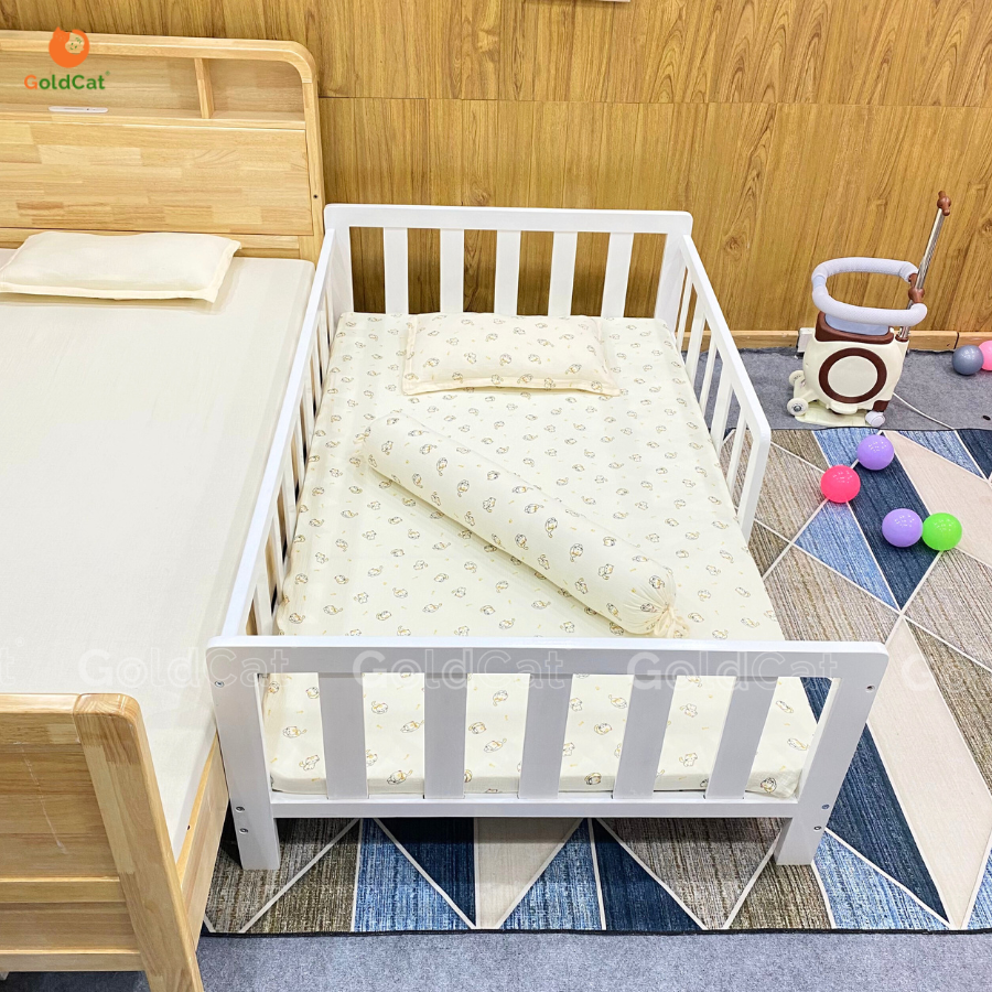 Giường Cho Bé GoldKids Kích Thước 100x170cm, Gỗ Quế Tư Nhiên - An toàn