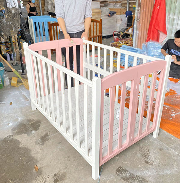 cũi trắng hồng goldcat