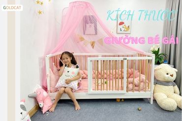Kích thước giường bé gái bao nhiêu là hợp lý ?