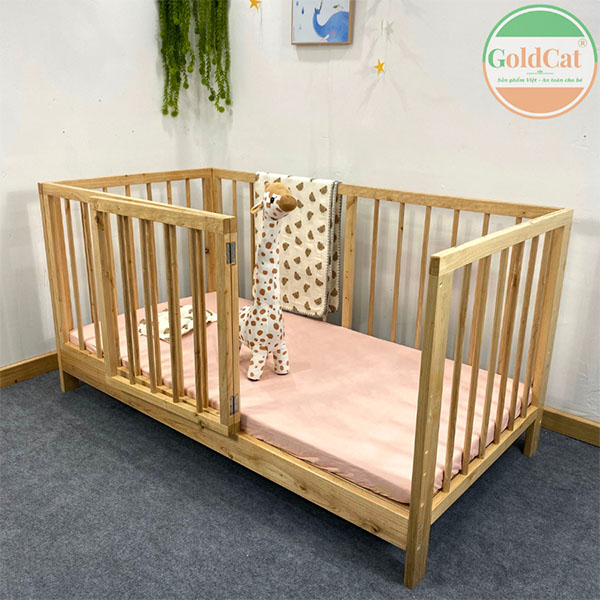 giường cũi trẻ em đa năng c6 goldcat