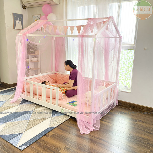 giường trẻ em hình ngôi nhà goldcat