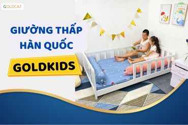 Giường thấp Hàn Quốc sức hút phong cách mới lạ cho trẻ nhỏ