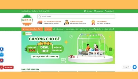 nôi cũi cho bé goldcat