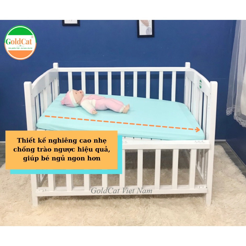 nôi cũi chống trào ngược cho bé