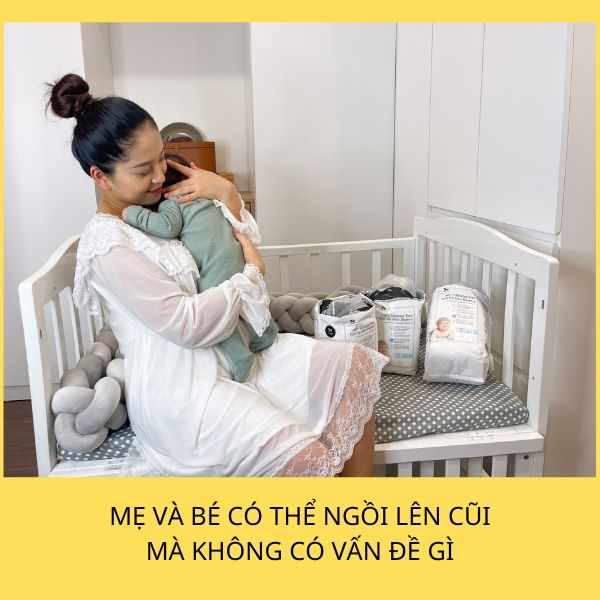 nôi cũi gỗ trẻ em goldcat