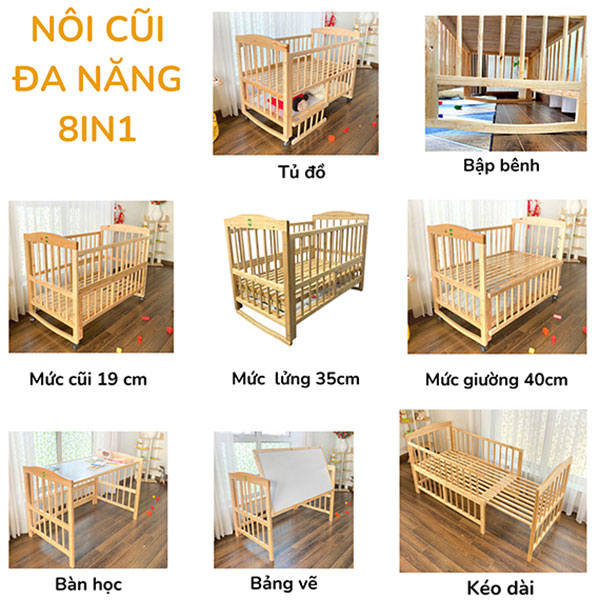 nôi cũi cho bé goldcat