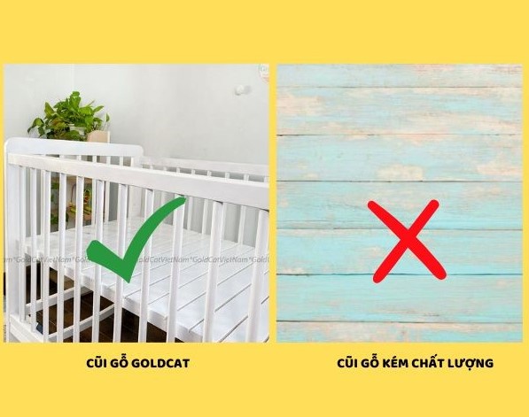 so sánh cũi gỗ cho trẻ em