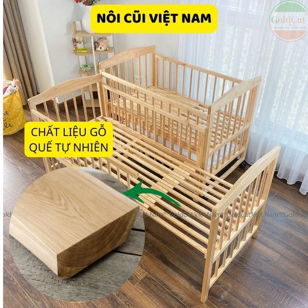 cũi quế kéo dài thành giường