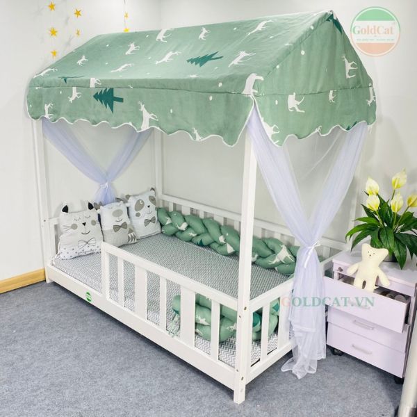 giường ngủ trẻ em hình ngôi nhà