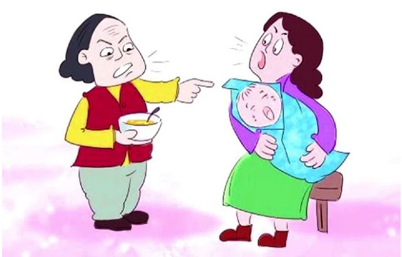 nôi dạy con cái mẹ chống, nàng dâu