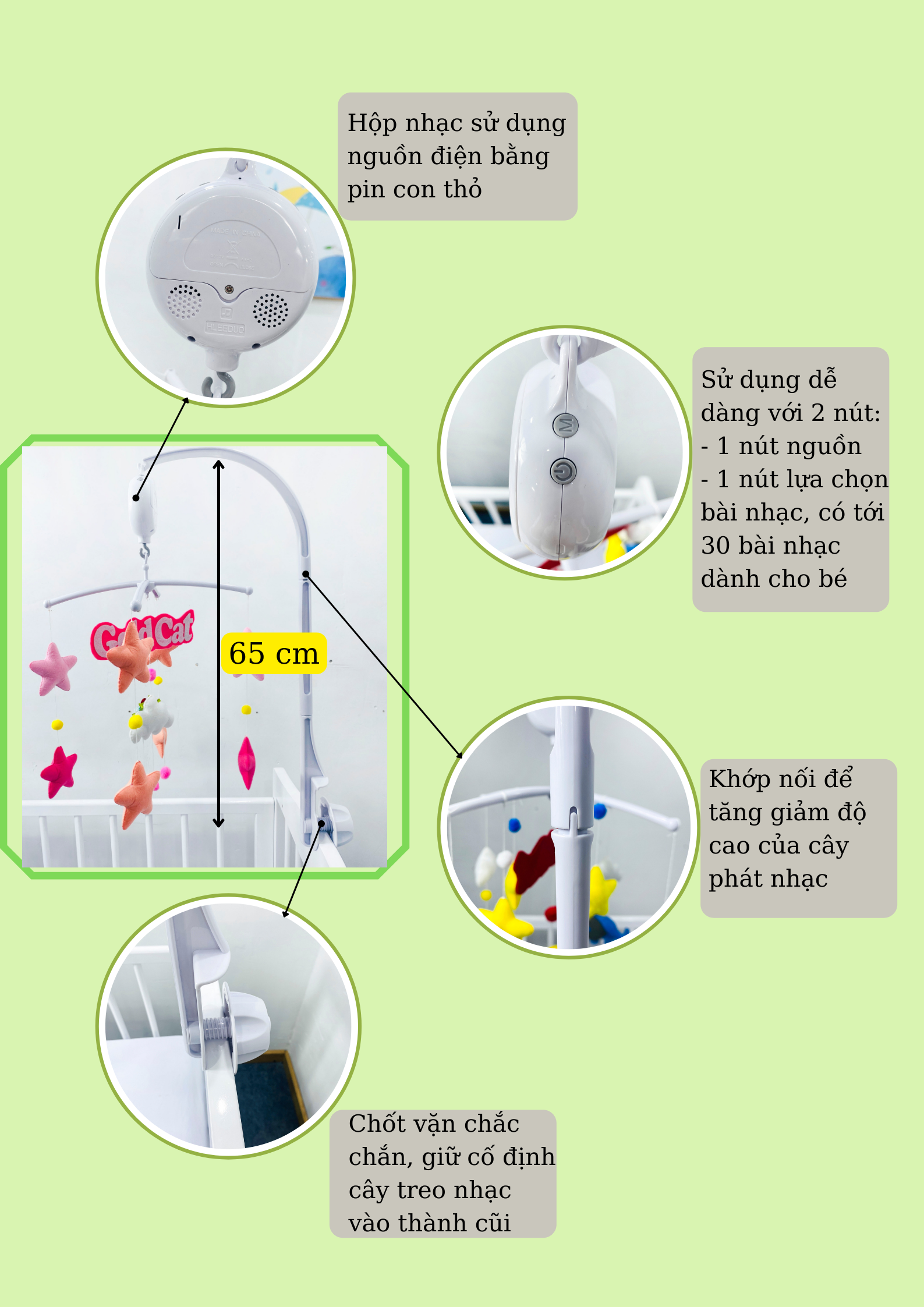 treo nôi phát nhạc