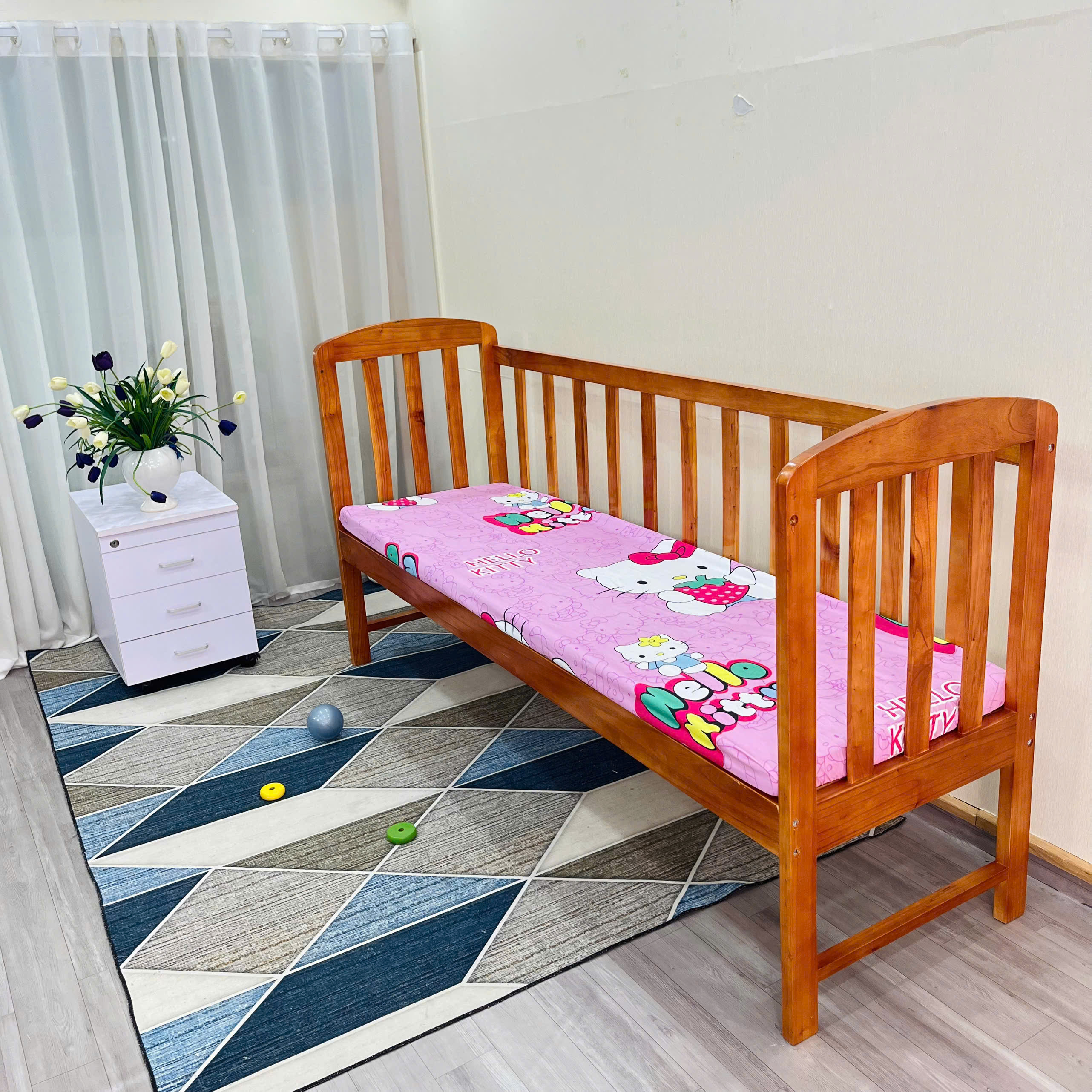 Giường Ghép Cho Bé GoldCat - Màu Mộc