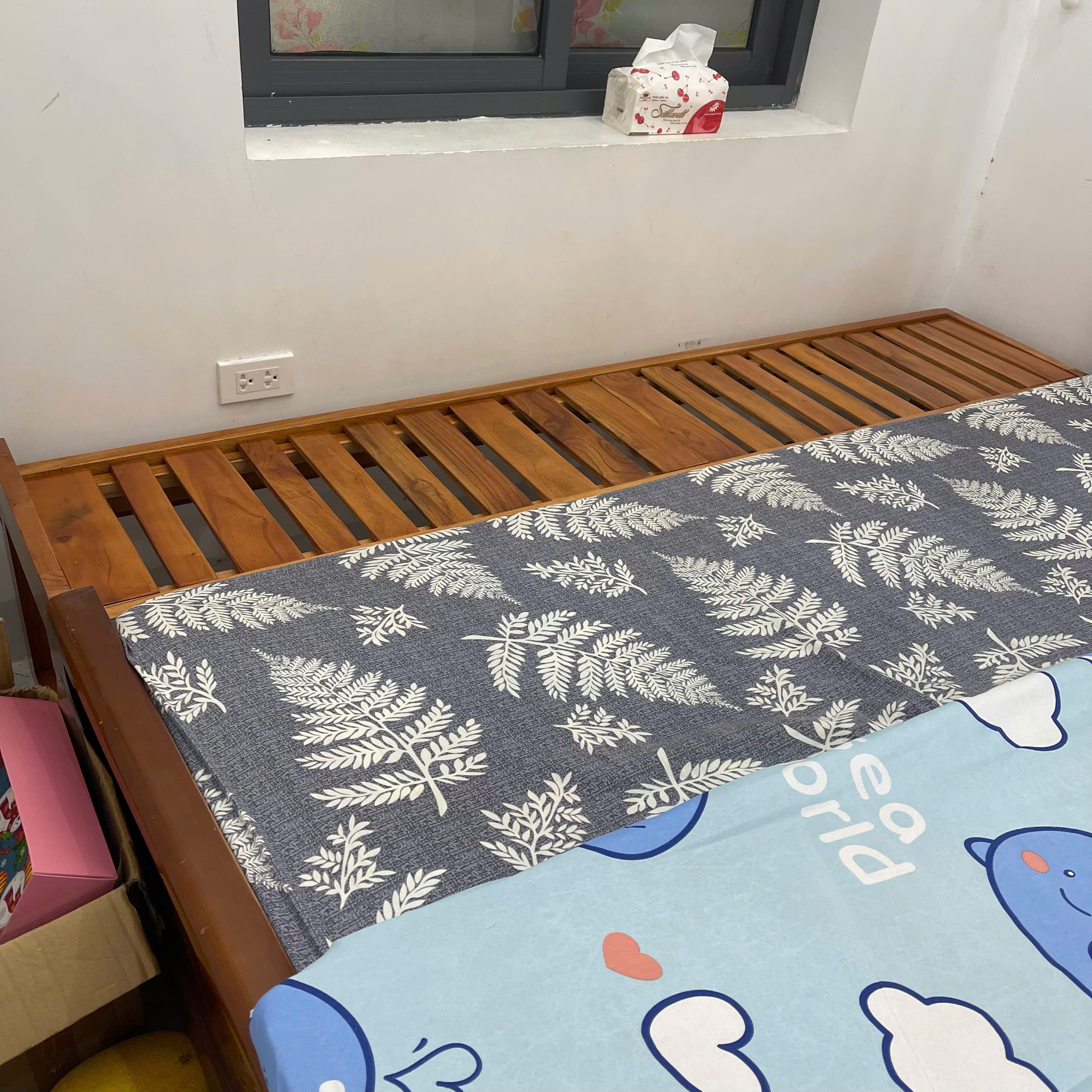 Giường Ghép Không Thành GoldCat - Giường Lọt Khe Màu Mộc
