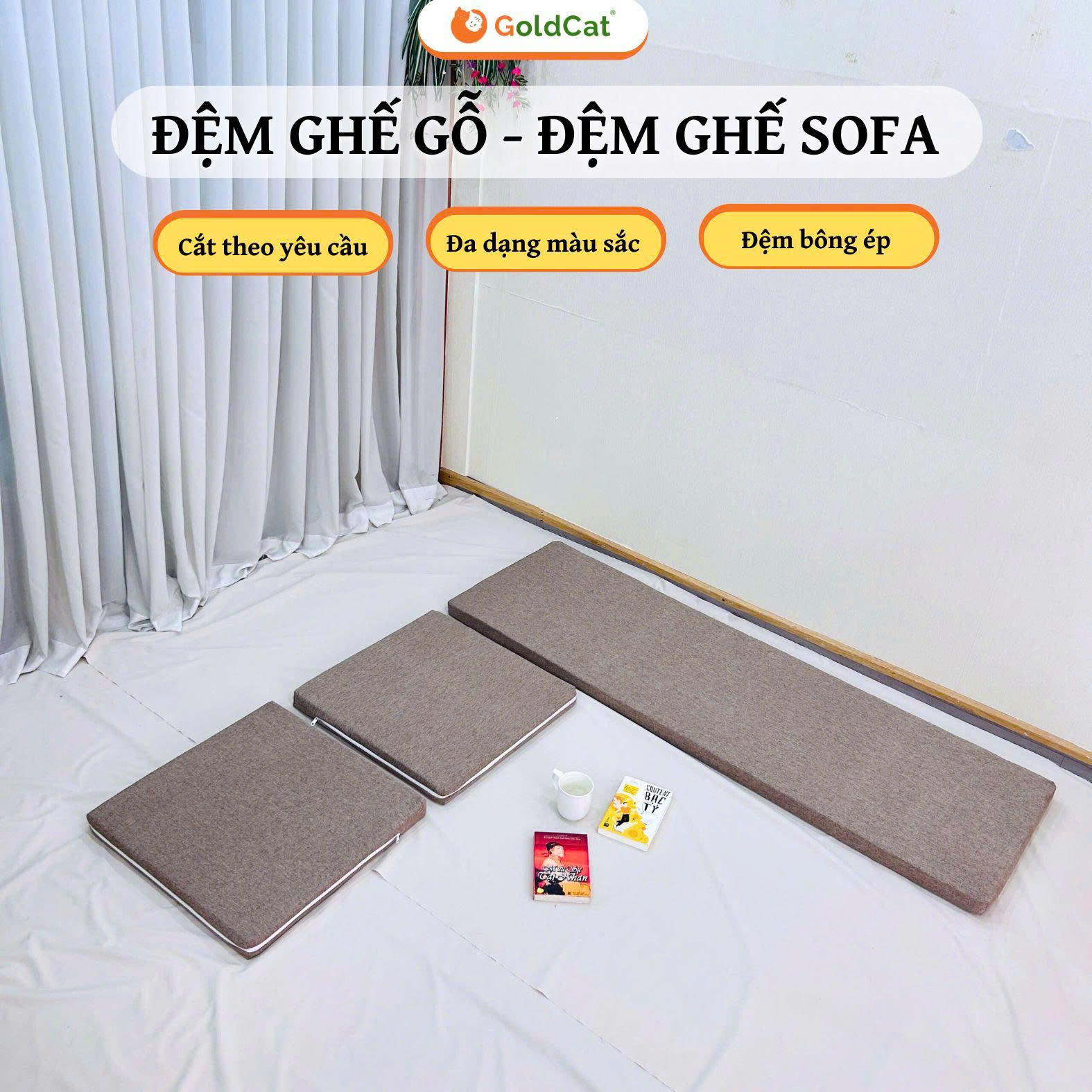 Đệm Ghế Gỗ- Đệm Ghế Sofa GoldCat