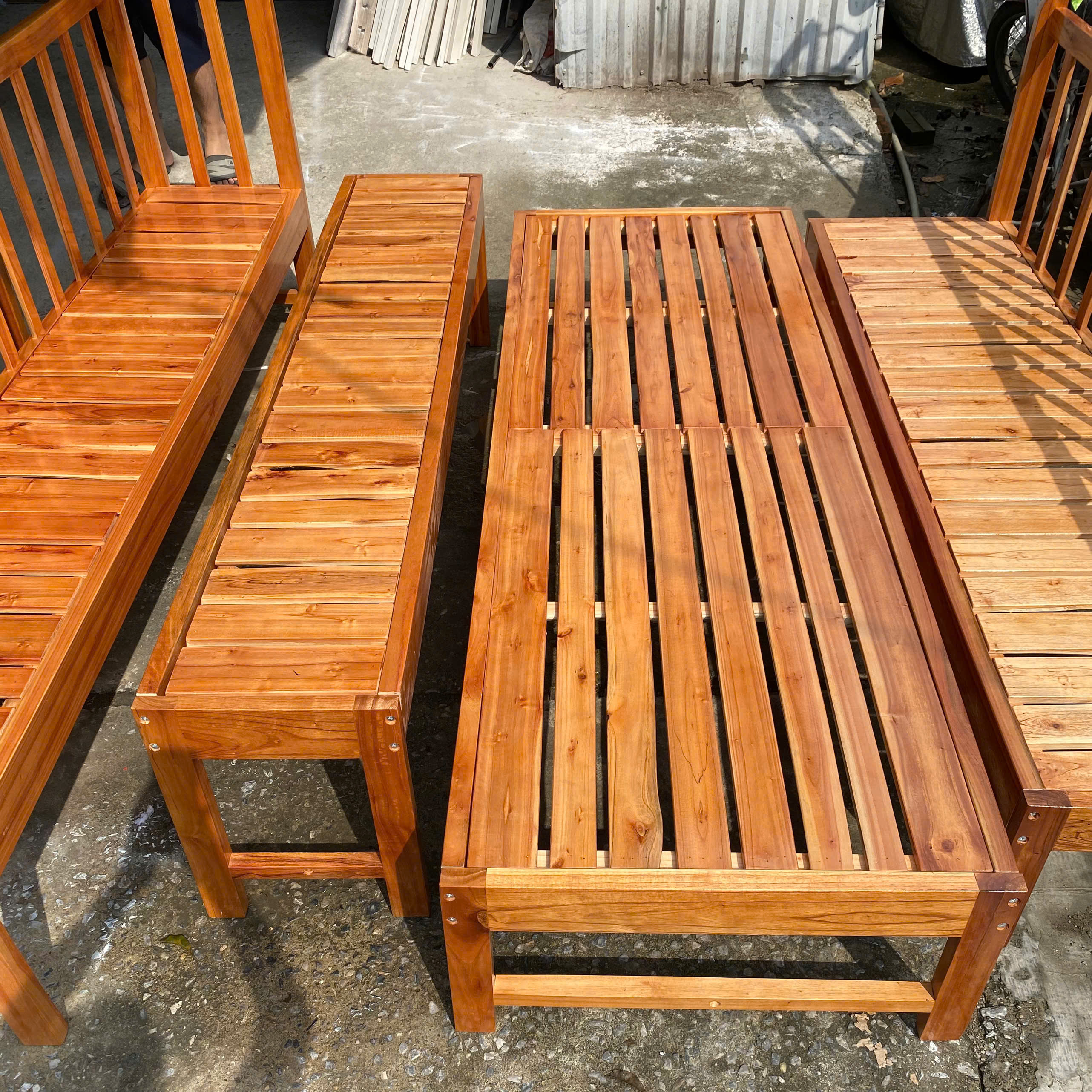 Giường Ghép Không Thành GoldCat - Giường Lọt Khe Màu Mộc