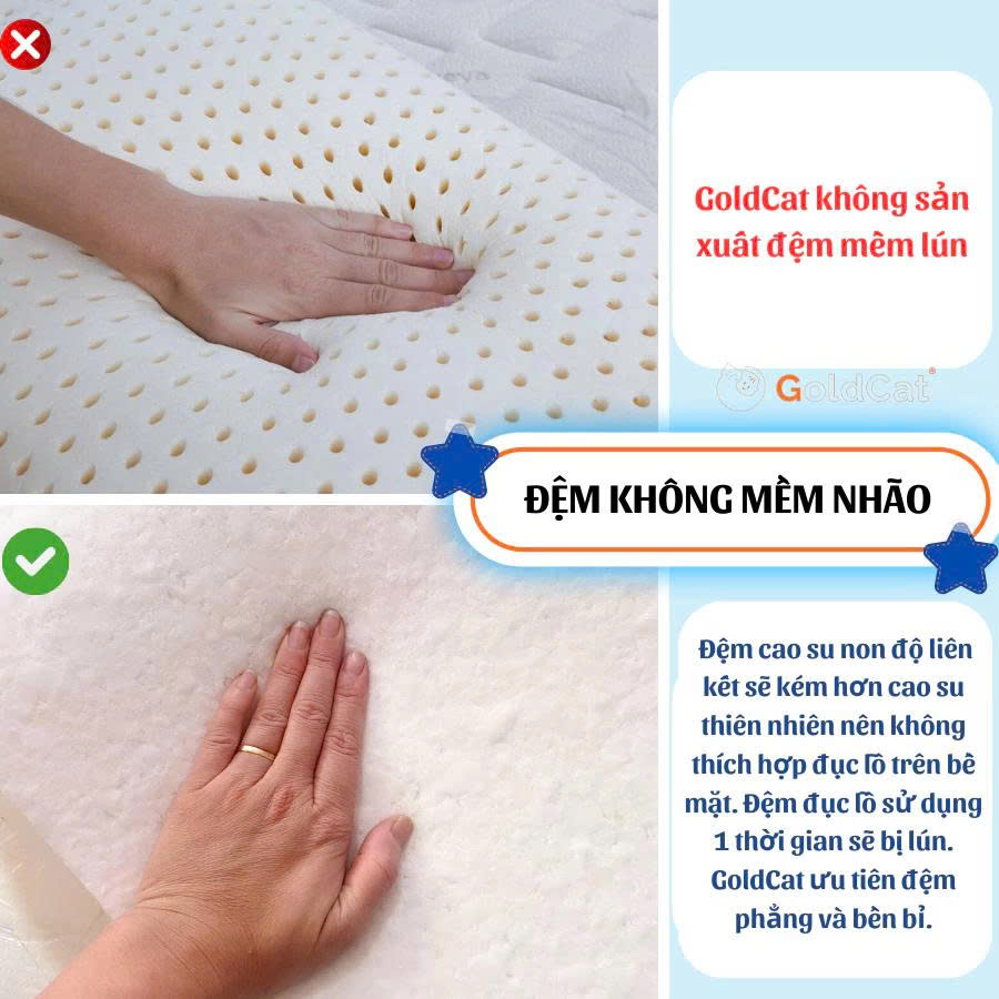 Đệm Cũi Cao Su Non Cho Bé Sơ Sinh GoldCat