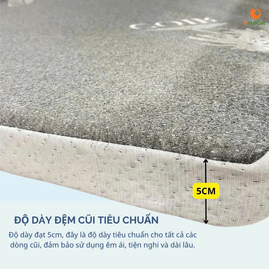 Đệm Cũi Cao Su Non Cho Bé Sơ Sinh GoldCat