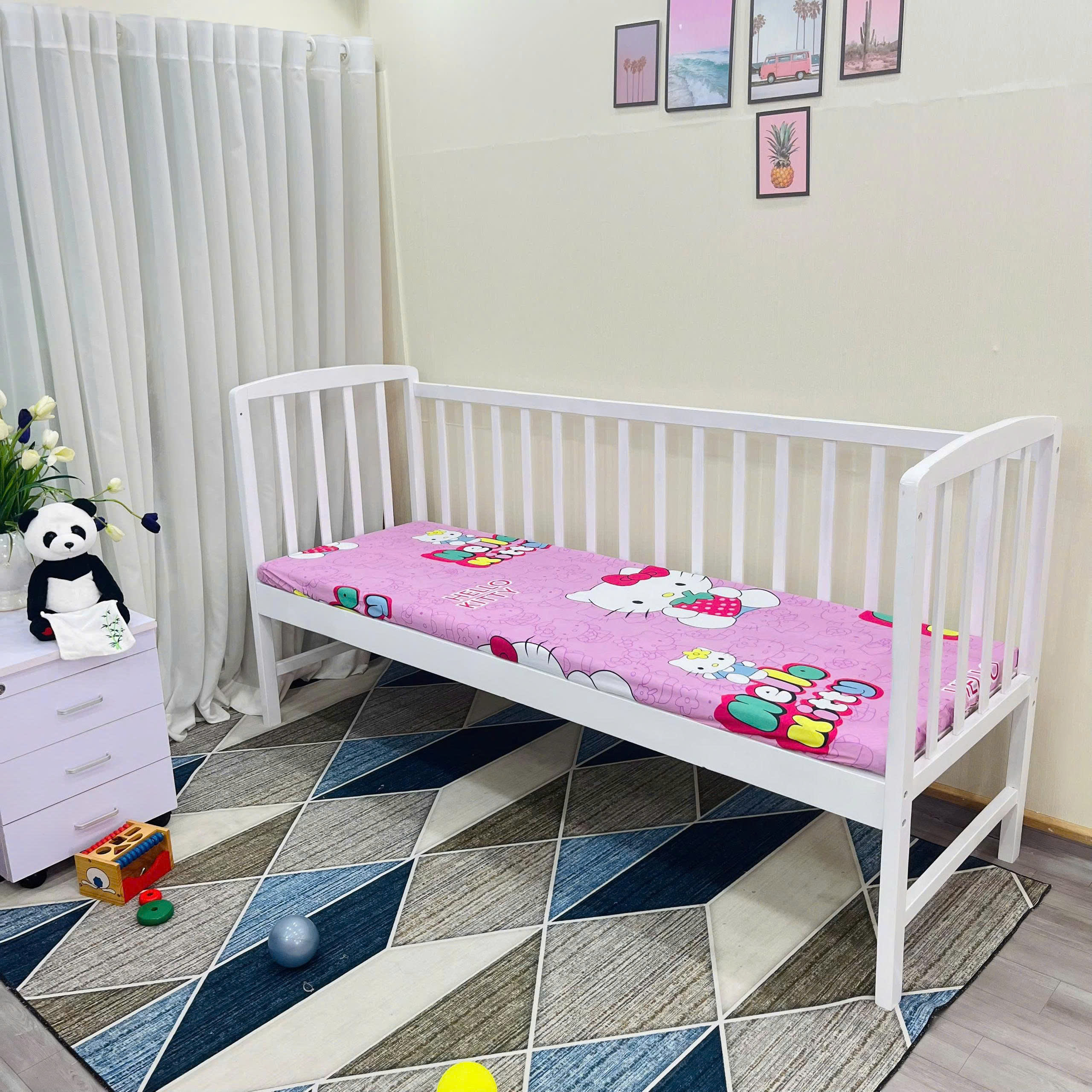 Giường Ghép Cho Bé GoldCat - Màu Trắng