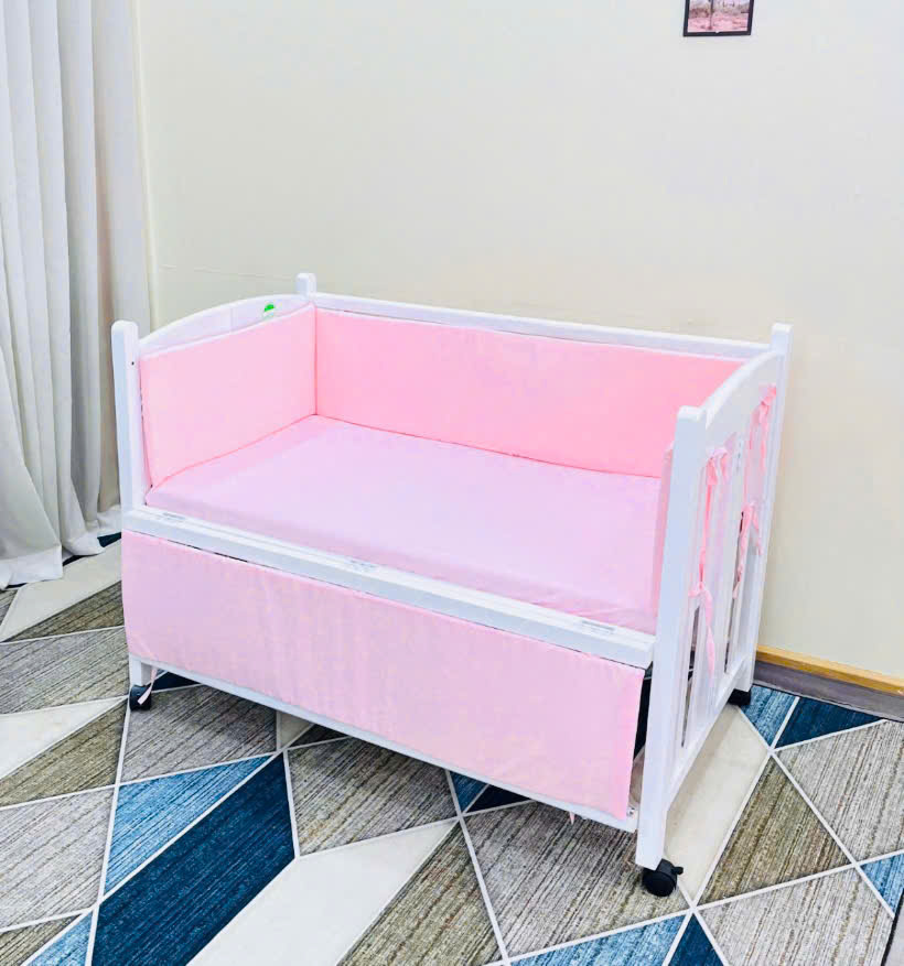 Bộ Quây Cũi Kèm Ga Vải Bọc Đệm
