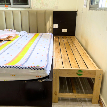 Giường Ghép Không Thành GoldCat - Giường Lọt Khe Màu Gỗ Tự Nhiên