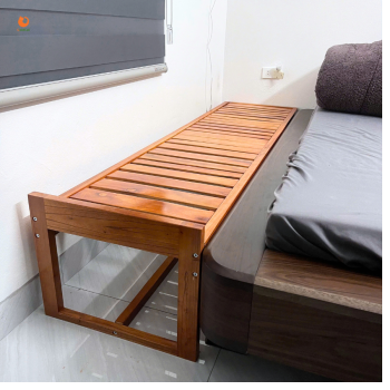 Giường Ghép Không Thành GoldCat - Giường Lọt Khe Màu Mộc