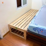 Giường Ghép Không Thành GoldCat - Giường Lọt Khe Màu Gỗ Tự Nhiên