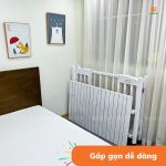 Nôi Cũi Cho Bé 4in1 Gấp Gọn GoldCat Chuyển Đổi 4 Chế Độ (Combo Cơ bản)