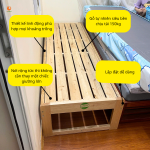 Giường Ghép Không Thành GoldCat - Giường Lọt Khe Màu Gỗ Tự Nhiên