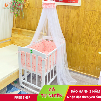 Nôi Cũi Mini GoldCat (Combo Đệm Bông Ép)