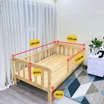 Giường Đơn Cho Bé KT 100x180cm GoldCat- Màu Mộc