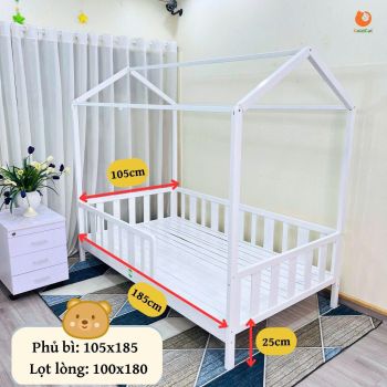 Giường Ngôi Nhà GoldCat - Màu Trắng