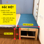 Giường Ghép Không Thành GoldCat - Giường Lọt Khe Màu Gỗ Tự Nhiên