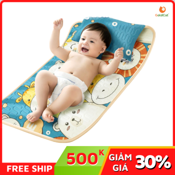 Chiếu Điều Hoà Cao Su Non Thông Hơi Thoáng Khí Cho Bé