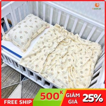 Chăn Trẻ Em GoldCat Vải Muslin