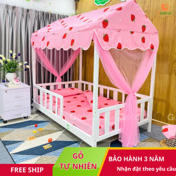 Giường Cho Bé Hình Ngôi Nhà GoldCat, Trọng Tải Tối Đa 180kg