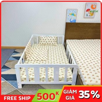 Giường Cho Bé GoldKids Kích Thước 100x170cm, Gỗ Quế Tư Nhiên - An toàn