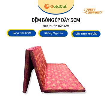Đệm Bông Ép GoldCat Kích Thước 1m6x2m
