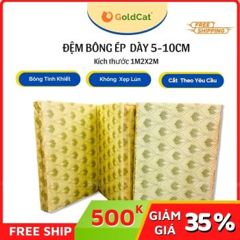 Đệm Bông Ép GoldCat Kích Thước 1m2x2m