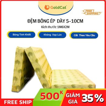 Đệm Bông Ép GoldCat Kích Thước 1m6x2m